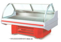 Refrigerador independente da exposição do alimento do supermercado fino, contador da exposição da carne para o alimento congelado